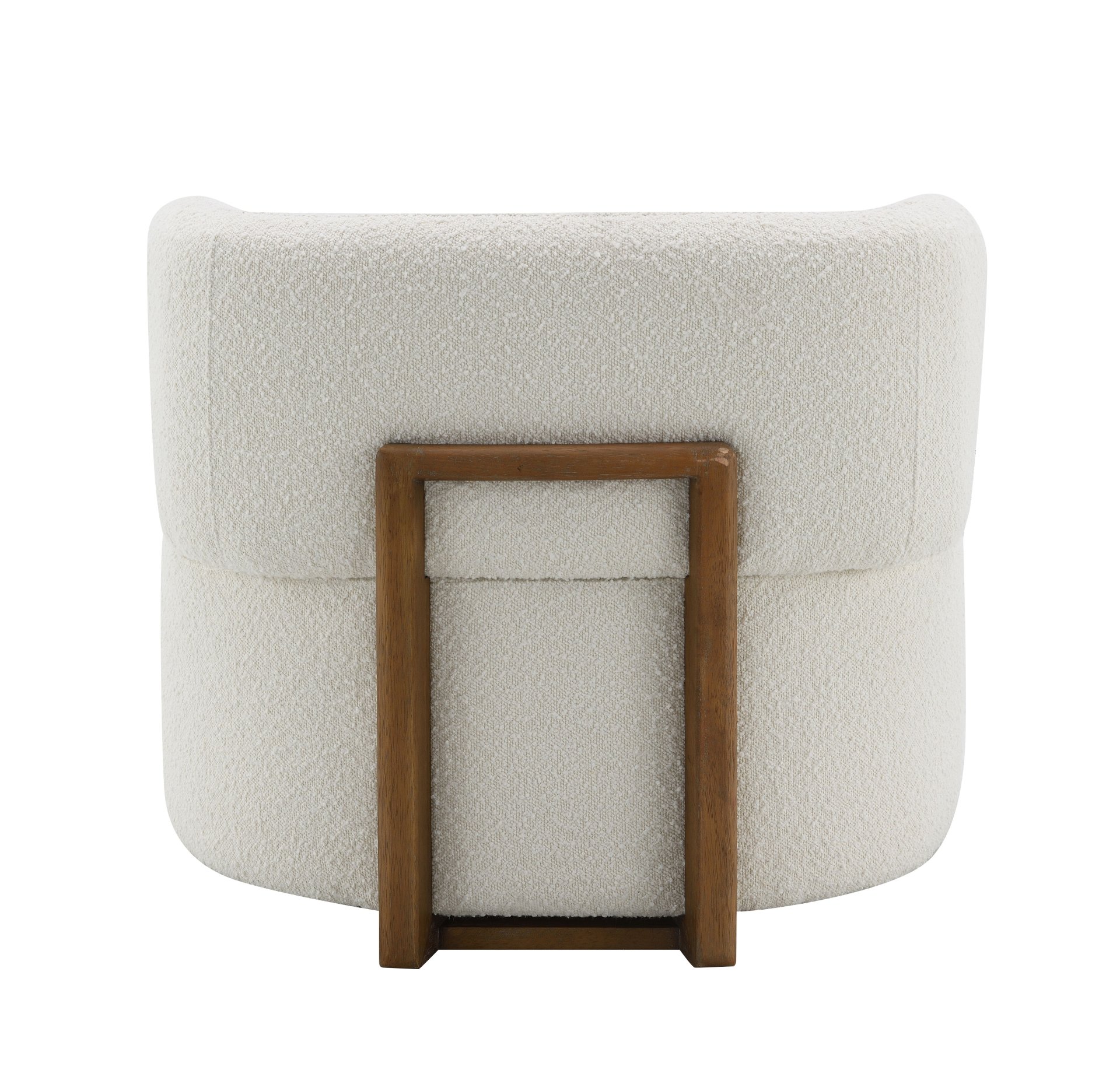 Darius - Boucle Accent Chair With Toss Pillow - Beige - Image 5