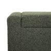 Textured Fabric Ottoman Bench With Hinged Lid - Blackish Green - Image 15