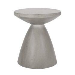 Outdoor Lightweight, Concrete Side Table - Natural
