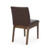 Modern Dining Chair With Upholstery - Dark Brown - Image 8