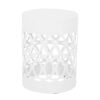 Outdoor Metal End Table Large - White - Image 6