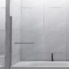 Bathtub Screen Framless Shower Door Tempered Glass Shower Panel - Transparent - Image 4