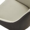 Modern Dining Chair Set Upholstered Seats Steel Metal Legs 2 Tone Contemporary Kitchen Living Room Furniture (Set of 2) - Black / Gray - Image 9