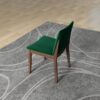 Laura - Mid-Century Modern Solid Wood Dining Chair (Set of 2) - Green - Image 9