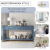 Console Table Long Console Table With Drawers And Shelf For Entryway, Hallway, Living Room - Navy - Image 7