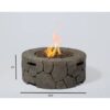 Fiber Reinforced Outdoor Fire Pit - Stone Gray - Image 3