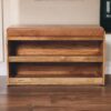 Buffalo - Hide Pull Out Shoe Storage Bench - Oak - Image 12