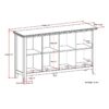 Artisan - 8 Cube Storage Sofa Table - Russet Brown - Image 7