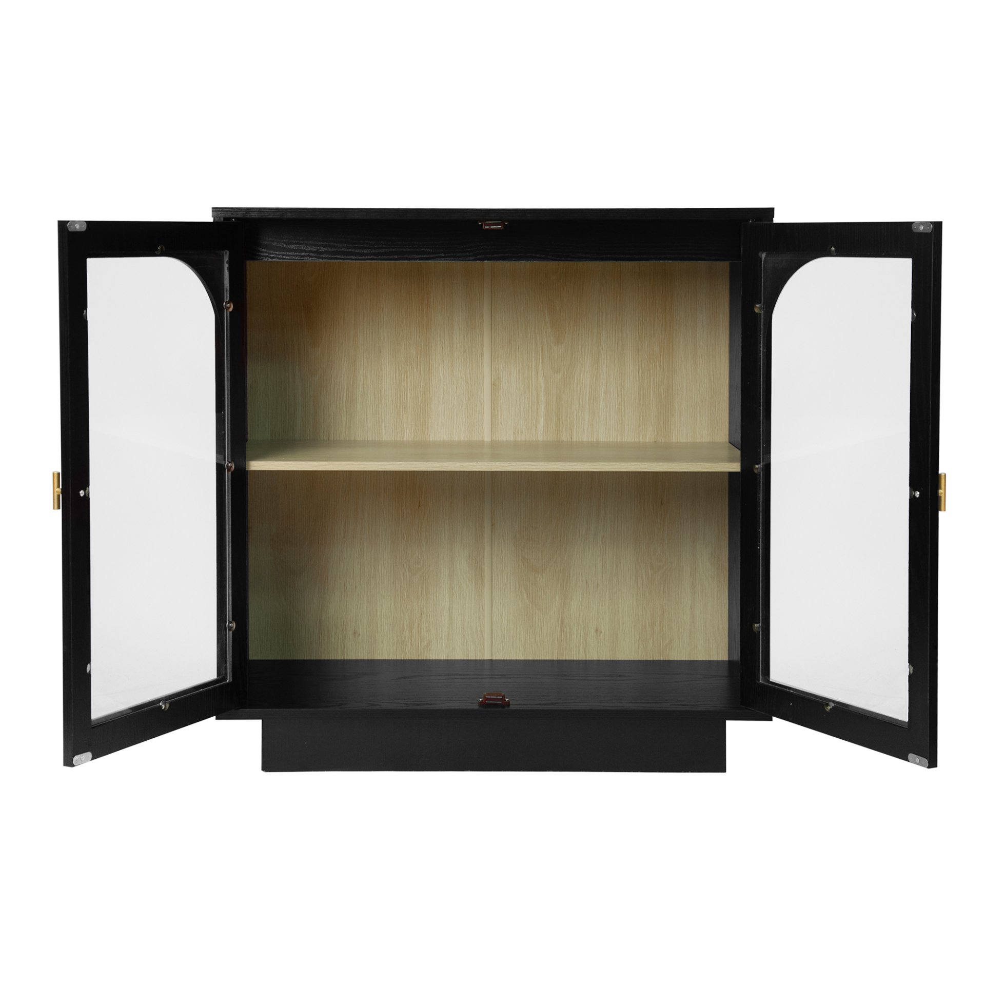 Storage Cabinet With Door For Living Room, Dining Room, Study - Black - Image 12