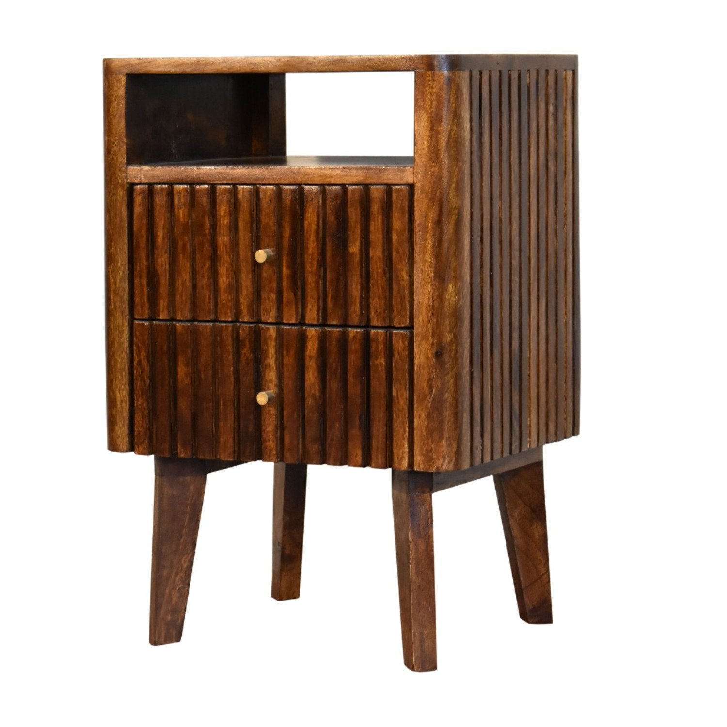 Reeve - Nightstand, 2 Drawers - Chestnut - Image 5