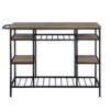 Lona - Kitchen Island - Rustic Oak / Black - Image 2
