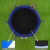 8Ft Trampoline With Basketball Hoop, Astm Approved Reinforced Type Outdoor Trampoline With Enclosure Net - Blue - Image 9