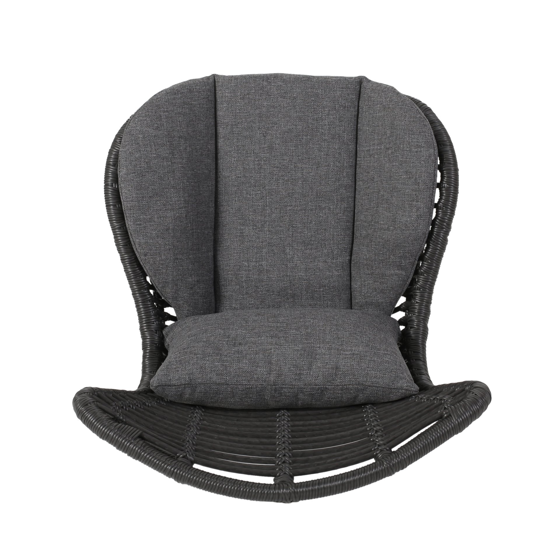 Calypso - Outdoor Chair With Water Resistance Cushion And Iron Frame - Gray - Image 9