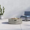 Reinforced - Outdoor Fire Pit Table Durable Construction - Gray - Image 2