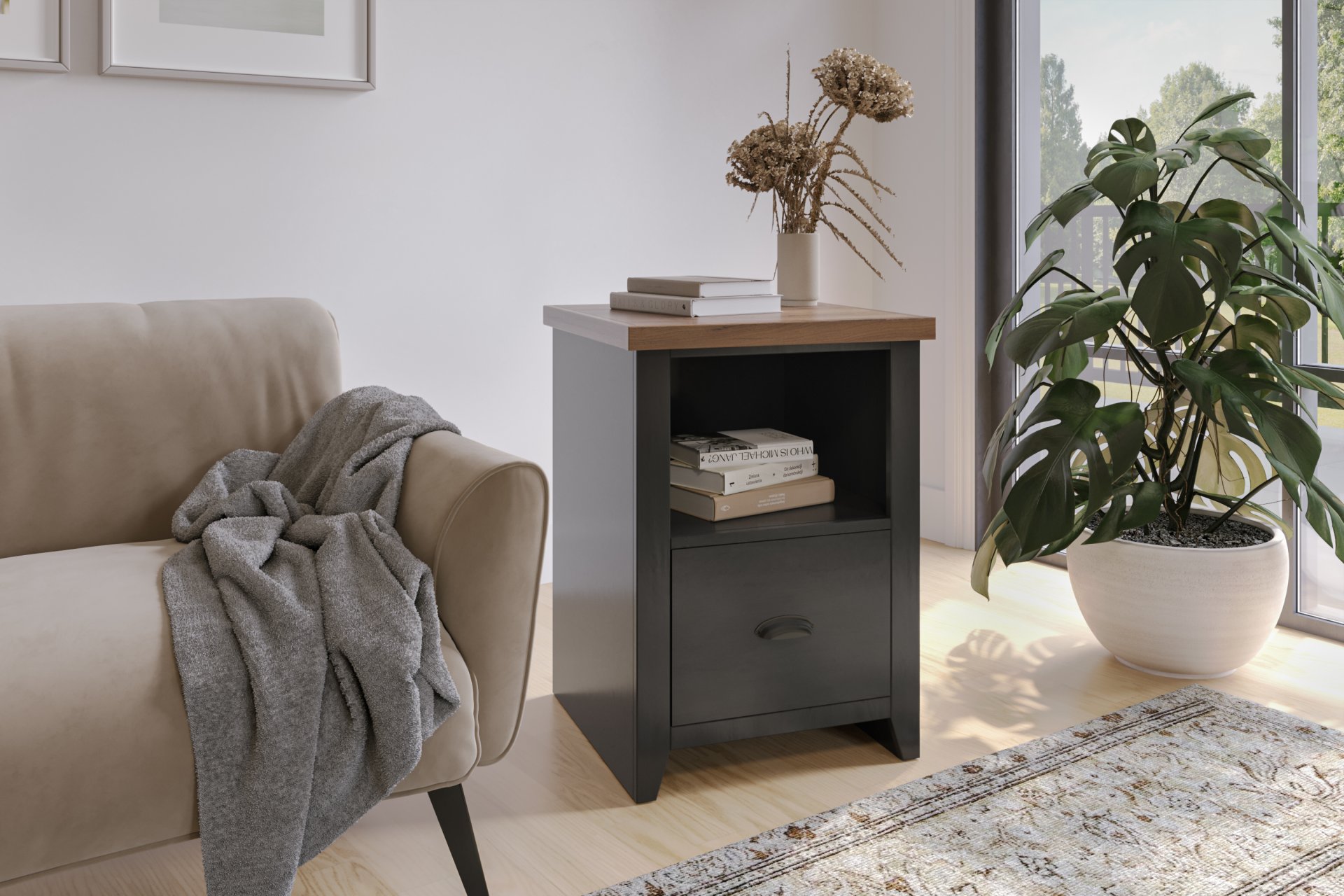 Essex - Drawer File - Black, Whiskey - Image 3