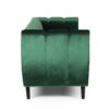 Miranda - Velvet 3 Seater Sofa With Channel Stitching - Emerald - Image 5