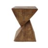 Flamboyant Outdoor Side Table With Twisted Hourglass Shape - Natural - Image 10