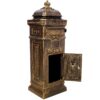 Mailboxs Residential The Court Large Capacity Letter Box, Outdoor Rainproof Postbox, Copper Color, Cast Aluminum - Copper - Image 7