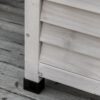 Outsunny - 75 Gallon Wooden Deck Box, Outdoor Storage Container With Aerating Gap & Weather-Fighting Finish - Gray - Image 5