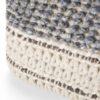 Grady - Square Pouf - Blue / Natural - Image 4