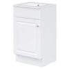 18" Bathroom Vanity With Sink, & Ceramic, Adjustable Shelf - White - Image 15