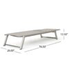 Myers - Modern Chaise Lounge Set With Adjustable Mesh Back - Gray - Image 3