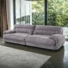 Cadenza - Corduroy Loveseat - Gray - Image 8