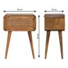 Mini Woven Nightstand - Oak - Image 14