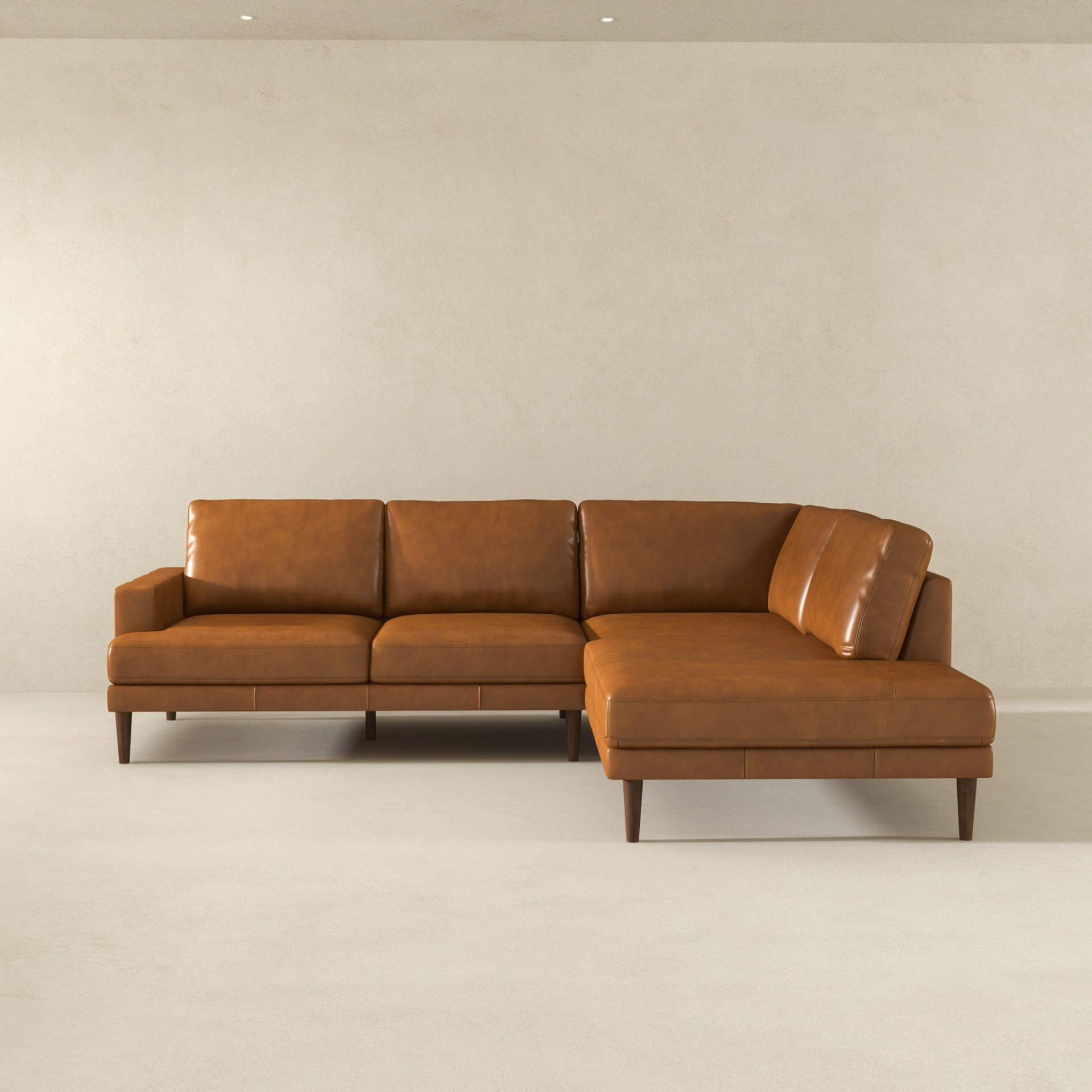 Corbin - Right Facing Sectional Sofa - Tan - Image 7
