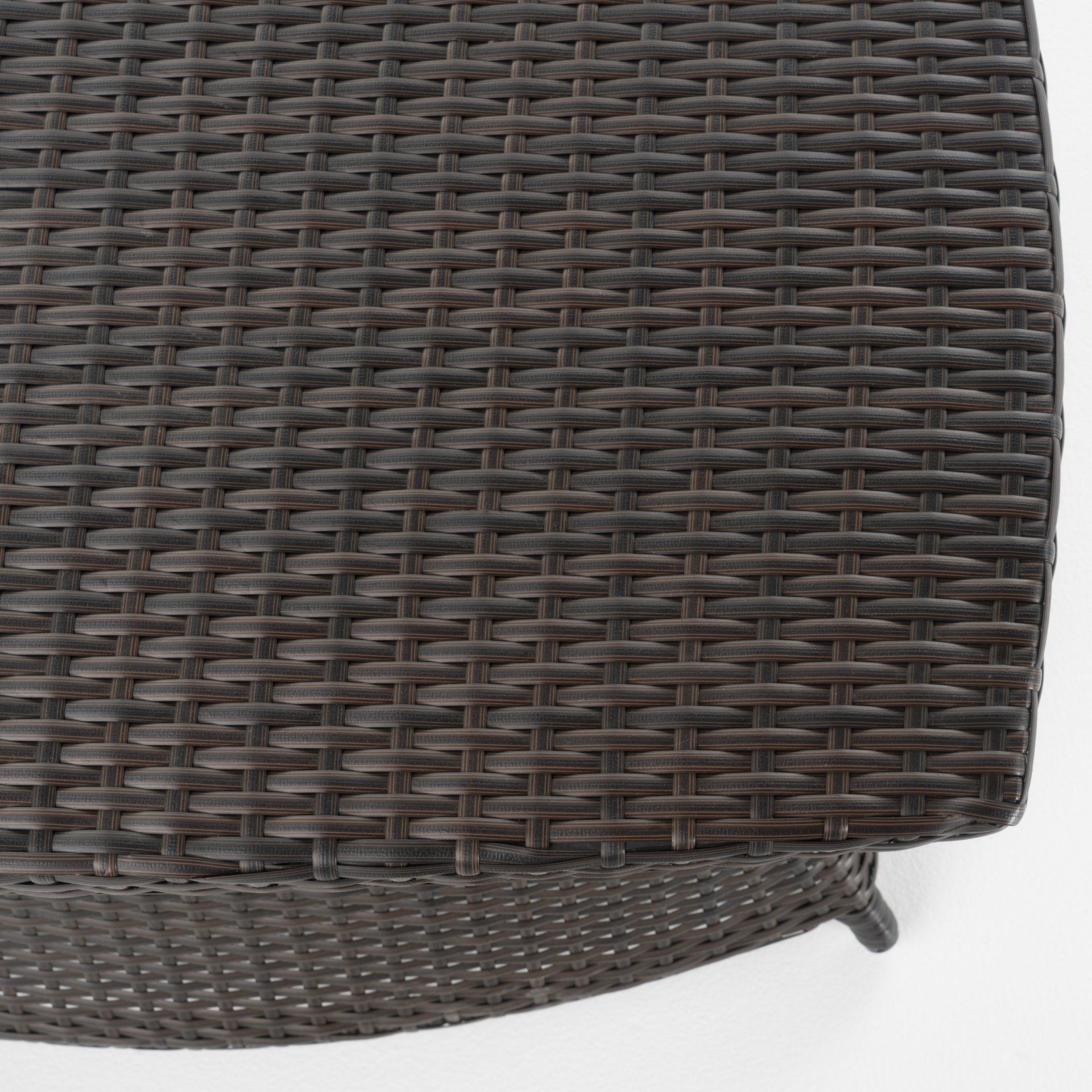 Berkeley - Chaise Lounge Side Table Outdoor Polyethylene Wicker - Brown Multi - Image 13