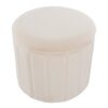 Lindsey - Contemporary & Glam Folding Storage Ottoman - Cream - Image 4