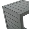 C Shaped Outdoor Table With Aluminum Frame - Gray - Image 8