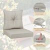 Outdoor Deep Seat Cushions For Patio Furniture Waterproof Set - Beige - Image 2