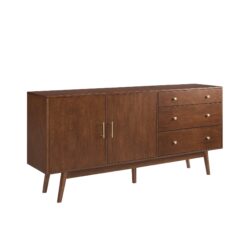 Mid-Century Modern Minimalist 2 Door Sideboard - Walnut