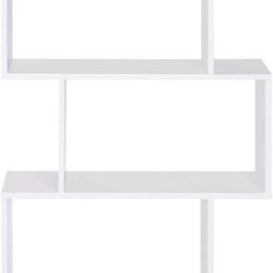 5 Layer Simple Household White Bookshelf - Cream White