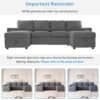 Modern Convertible Sectional Sofa With Storage Chaise Lounges And USB Ports - Dark Gray - Image 7