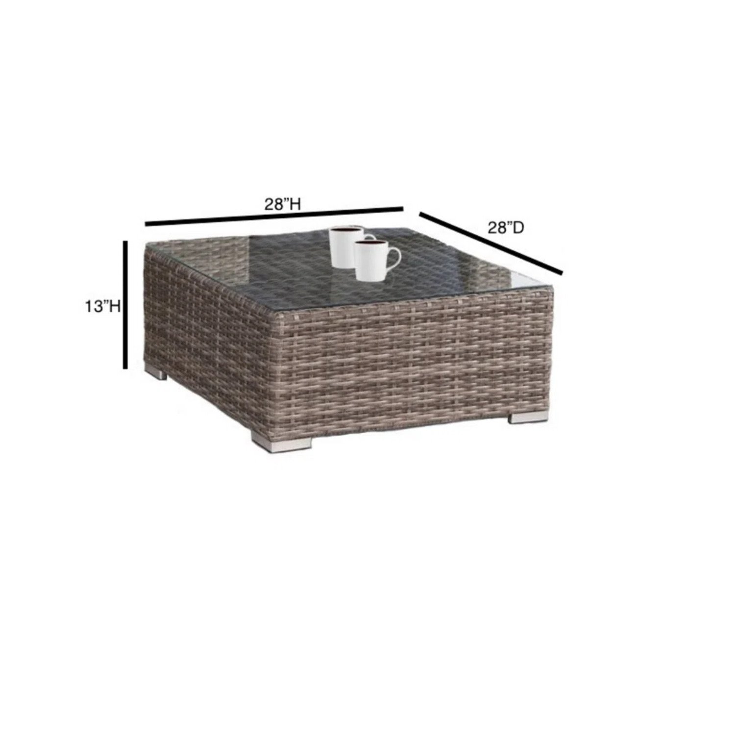 3 Person Seating Set With Cushions - Gray - Image 7