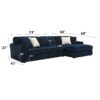 Breton - Sectional Sofa With 4 Pillows - Blue - Image 6