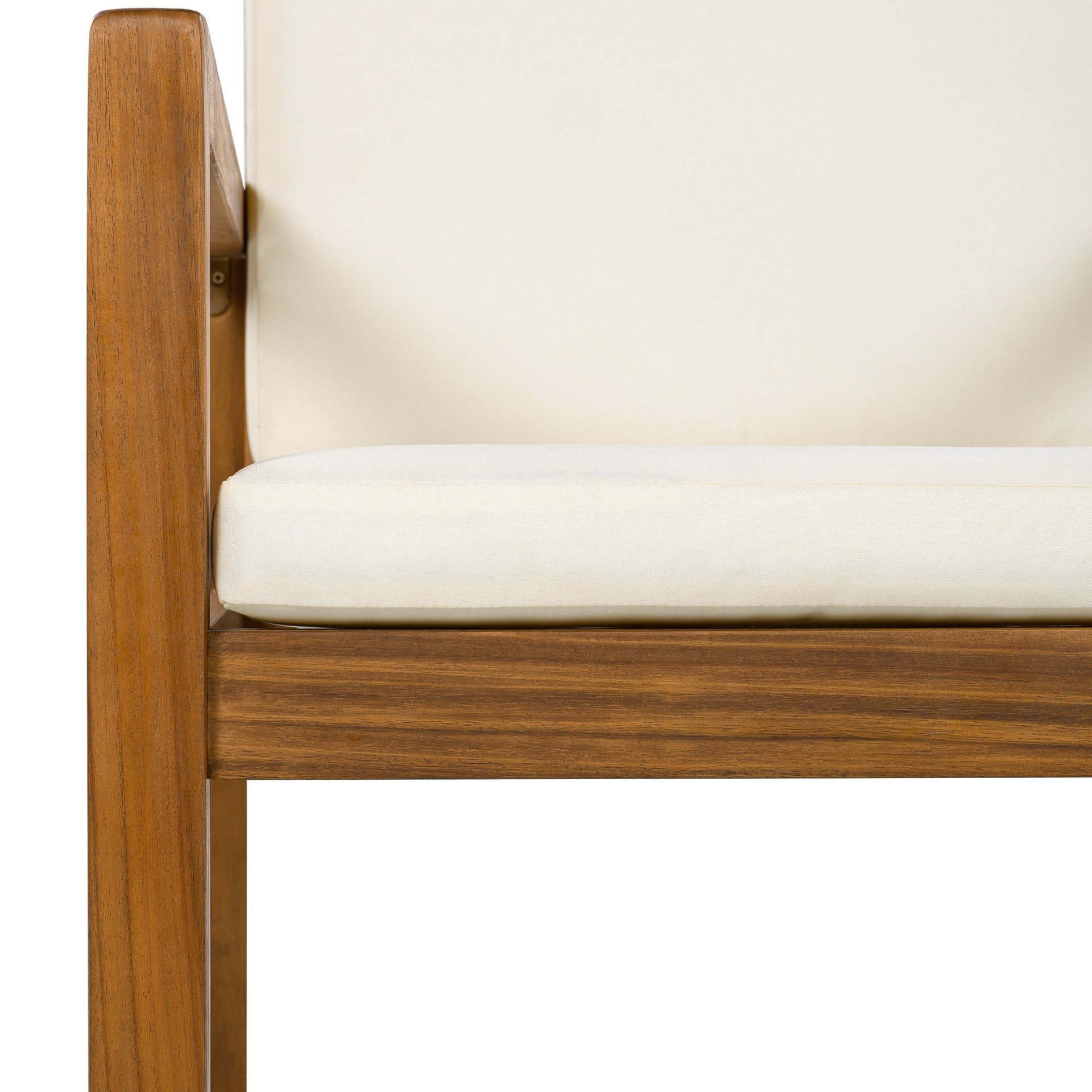 5 Piece Outdoor Patio Dining Set With 4 Armchairs And Table - Beige - Image 27