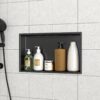 21" X 13" Stainless Steel Shower Niche With Corrosion Resistance - Gunmetal Black - Image 4