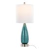 Bottega - Contemporary Table Lamp (Set of 2) - Sapphire Blue / Nickel / White - Image 3
