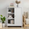 Classic Freestanding Bathroom And Kitchen Storage Cabinet With Adjustable Shelves - White - Image 6
