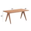 Velentina - Rattan Dining Table - Natural - Image 6