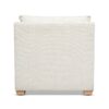 Ada - Flared Arm Contemporary Armchair With Lumbar Pillow - Flax White - Image 6