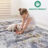 Payas - 2' X 3' Abstract Area Rug - Ivory / Blue - Image 6