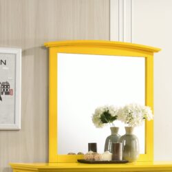 Elegant Wall Mirror - Yellow