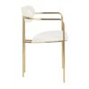 Demi - Contemporary Chair (Set of 2) - Gold / Cream - Image 3