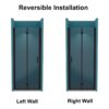 Bi-Fold - Semi-Frameless Shower Doors With Clear Glass - Matte Black - Image 10