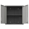 Metal Wall Mounted Tool Storage Cabinet With Locking Door, Adjustable Shelf, Metal - Silver - Image 9