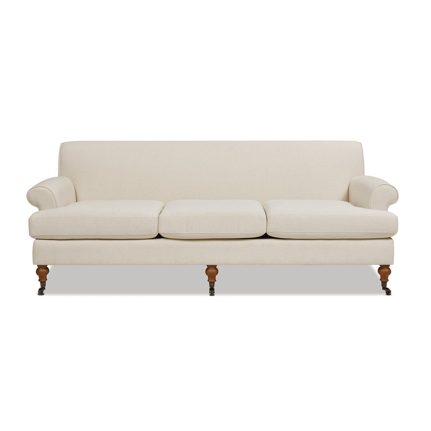 Alana Lawson - Three Cushion Tightback Sofa - Light Beige - Image 8